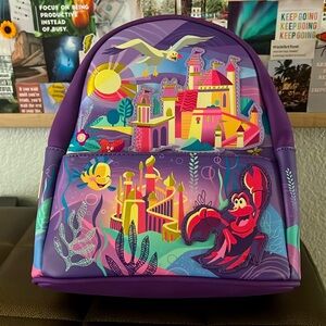 NWT LOUNGEFLY LITTLE MERMAID MINI BACKPACK